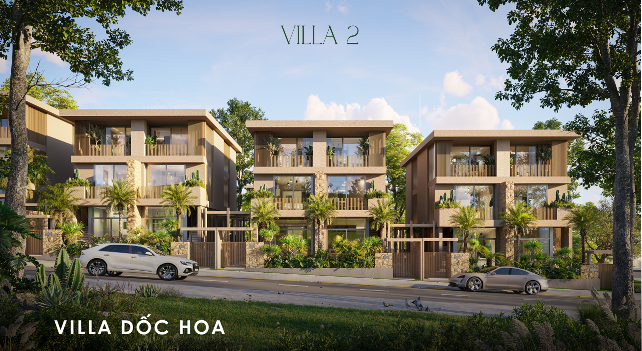 Dốc hoa Villa La Tiên Villa